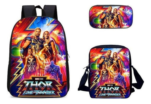 Mochila Thor 4 Thor Amor Y Trueno, Mochila Escolar Tres