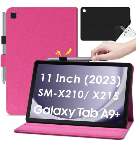Detuosi Funda De Piel Para Samsung Galaxy Tab A9 Plus 11 + S