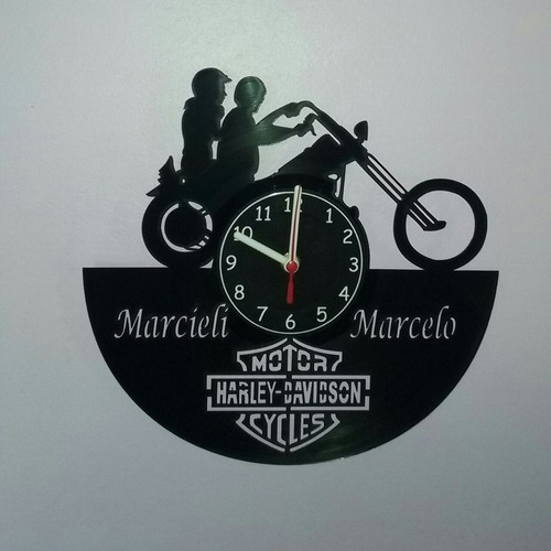 Imagem 1 de 2 de Harley Davidson Personalizado - Relógio De Parede Top!