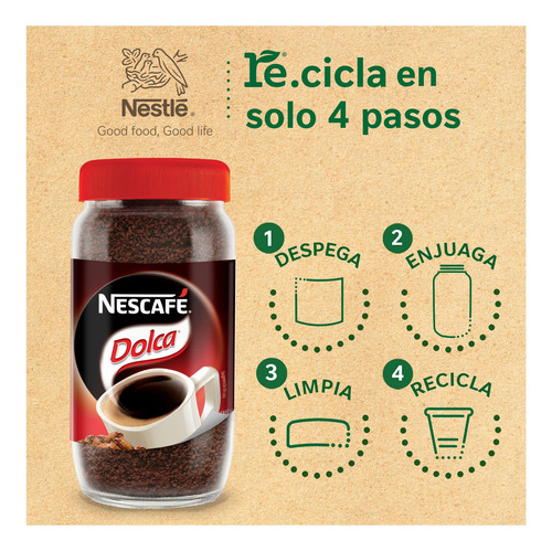 Cafe Soluble Nescafe Dolca Mezclado Con Caramelo 170 Gr
