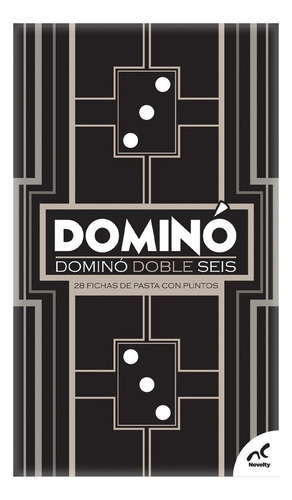 Juego De Mesa Novelty Domino Puntos Doble 6 Con 28 Fichas