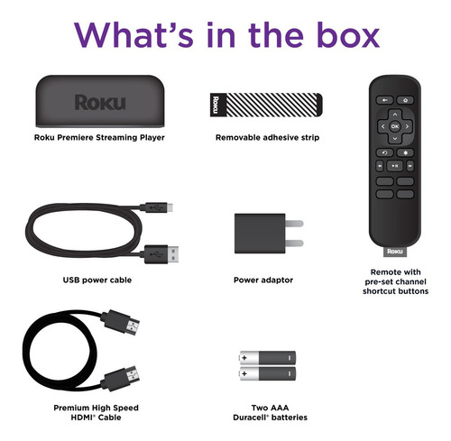 Roku Premiere 3920 estándar 4K negro