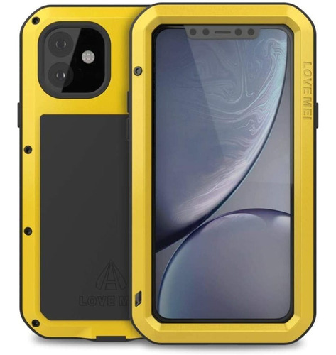 Funda Protectora Para iPhone 11 - Negra/amarilla