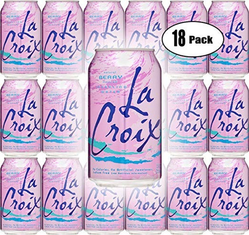 La Croix Berry Naturalmente Essenced Agua Con Gas Con Sabor