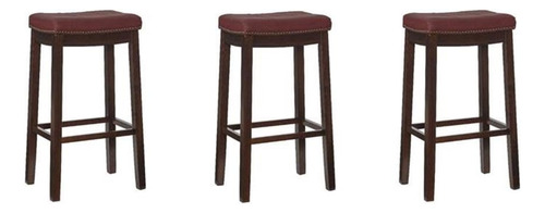 Riverbay Furniture Juego De 3 Taburetes De Bar Sin Respaldo