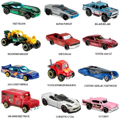 Carrinho Hot Wheels 9 Peças - Diversos Modelos - C4982 na Americanas  Empresas