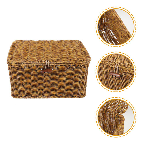 My Cesta De Almacenamiento Tejida Home Basket Cesta De