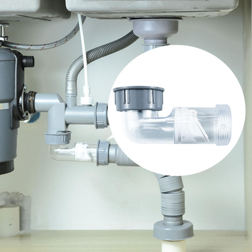 Conector De Tubo De Drenagem De Pia, Filtro Portátil