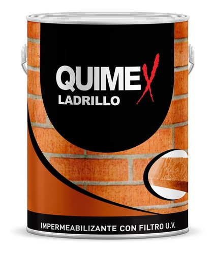 Impermeabilizante Ladrillo Acrilico Brillante 1l Quimex 4095