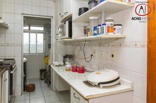 Imagem 29 de 30 de Apartamento Com 2 Dormitórios, 2 Suítes, 3 Banheiros E 1 Vaga Coletiva Suficiente À Venda, 92 M² Por R$ 535.000 - Boqueirão - Santos/sp - Ap10536