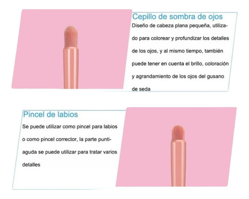 Juego Brochas Con Espejo Maquillaje Viaje Fácil Llevar 5 Pza