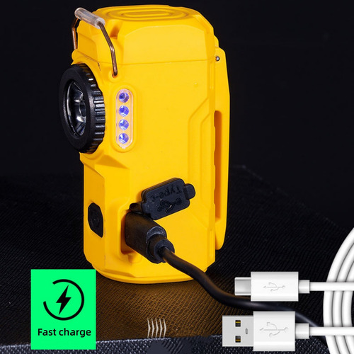 Encendedor N Usb Para Exteriores Con Linterna A Prueba De Vi