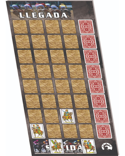 Juego Carrera De Caballos  Con Cartas Completo