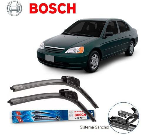 Par Palheta Dianteira Honda Civic 2001 A 2006 Original Bosch