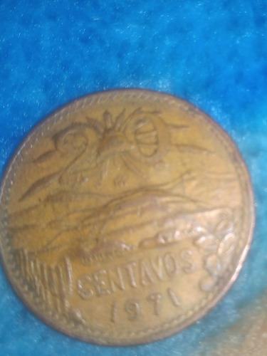 Moneda De 20 Centavos 1971 Con Problema De Acuñación 