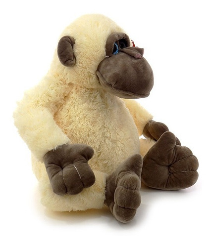 Peluche Mono Gorila Sentado 40cm Con Moño Suave Phi Phi Ed