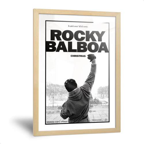 Cuadro Película Rocky Balboa Boxeo Enmarcado De 35x50cm