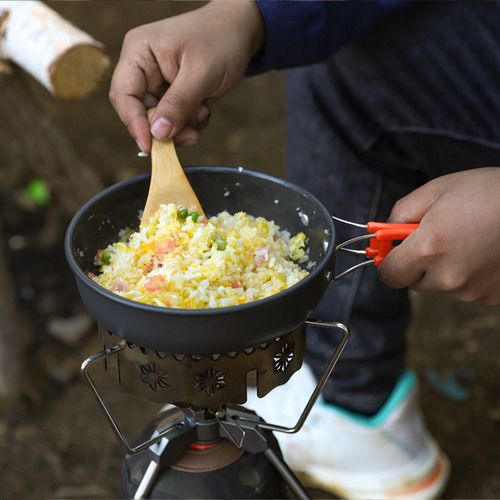 Set De Estufa Portátil Para Acampar Con Utensilios De Cocina