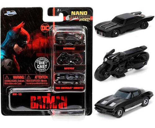 Auto Escala 1;64 Nano Batman Movie 2022 Batimovil