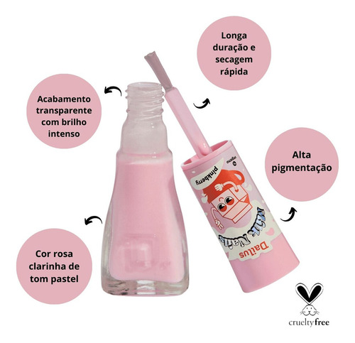 Esmalte Dailus Transparente Milk Nails Pinkberry 8ml