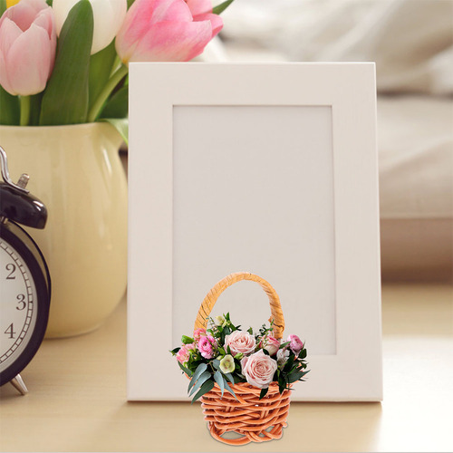 16 Cestas Pequeñas Tejidas Con Asas Para Organizar Y Decorar