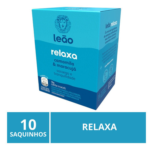 Chá Leão Funcional, Relaxa, 10 Saquinhos