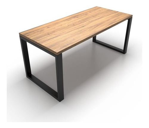 Escritorio Estilo Indutrial Gruesas Patas Madera Pino 120x60