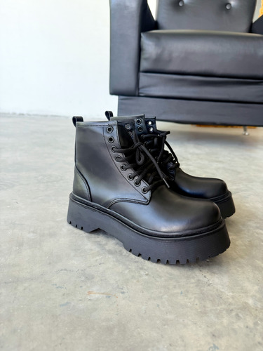 Borcegos Mujer Cuero Suela Goma Urbanos Botas Moda Brooklyn