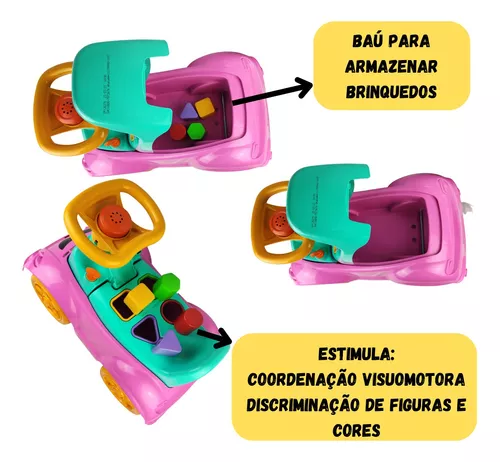 Triciclo Infantil Totokinha Andador Carrinho Didatico Motoca