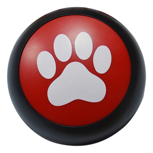 Botón De Conversación Grabable Comunicación Cachorro Rojo