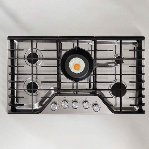 Sartén Profundo De Hierro Fundido 1.9l C/ Tapa Victoria Color Negro
