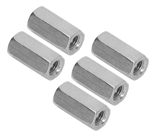 Porca De Conexão Hexagonal, 20 Unidades, Acoplamento M6, Aço