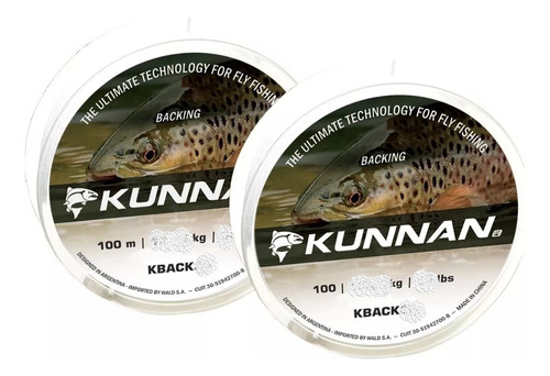 Backing Fly Pesca Con Mosca Kunnan 20 Lb 100mt Resiste 9,1kg