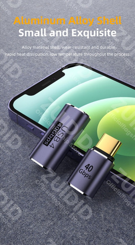 Adaptador Extension Usb C Hembra - Usb C Hembra Usb4 40gbps