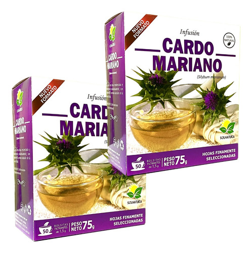 Te De Cardomariano 100 Bolsitas/ 100% Natural/ Higado Sano