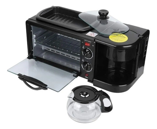 Desayunador 3 En 1 Horno Cafetera Sarten