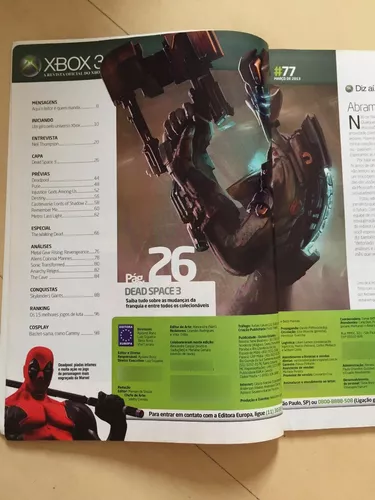 Revista Oficial Xbox 360 - Dead Space 3 Detonado N° 77 em Promoção