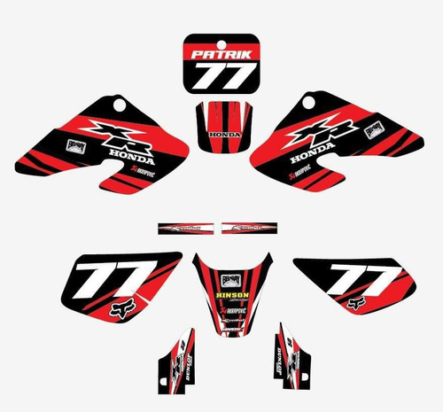 Calcomanias Stickers Honda Xr 50 2000 Al 2003