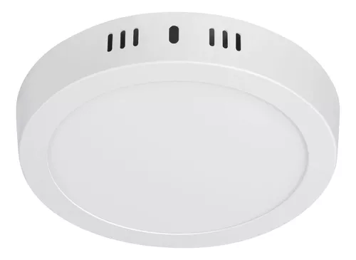 Lampara Plafón Sobreponer 12w Luz Led Sensor Movimiento Inte