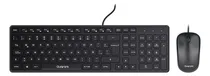 Comprar Kit De Teclado Y Mouse Alámbrico USB Quaroni para PC con Teclado Multimedia y Mouse de Alta Precisión en Color Negro Modelo KAQ01