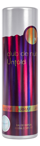 Armaf Club De Nuit Untold Edp 10ml Spray Mujer Viaje