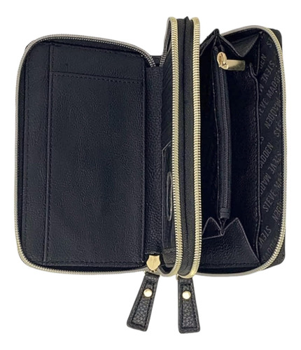Steve Madden Carteira Pequena Com Zip Duplo Ao Redor Com Al