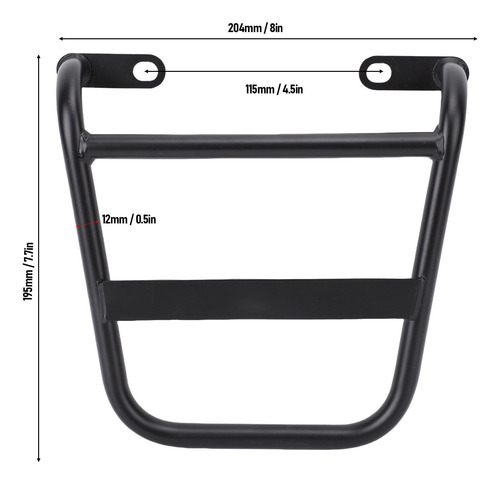 Soporte Lateral Para Alforjas Para Motocicleta, Hierro Mate