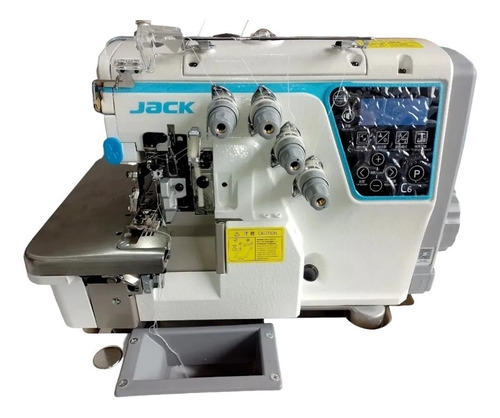 Máquina De Coser Overlock De 4 Hilos Jack C6 Automática