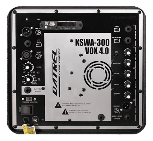 Sistema De Som Vertical Line Datrel Vox 4.0 Sub 12pol 600w