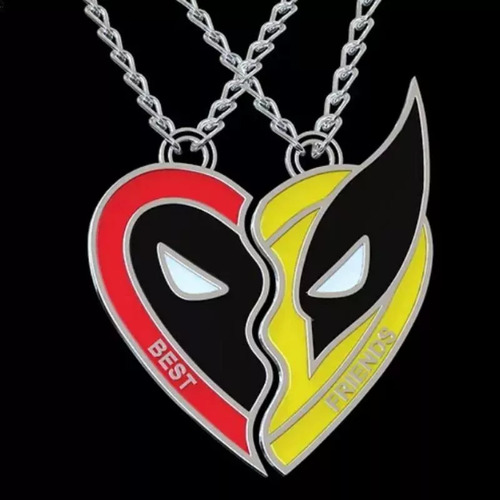 2collar Deadpool Y Wolverine Deadpool X Wolverine Con Cadena