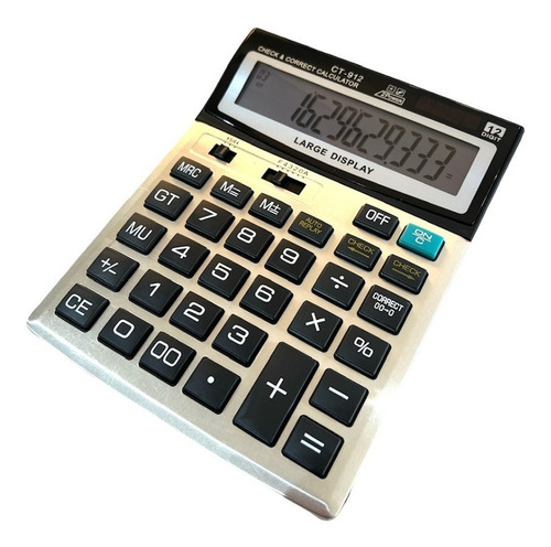 Imagen 3 de 5 de Calculadora Grande De Escritorio 12 Digitos Numeros Grandes