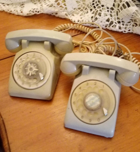 Telefono De Disco Antiguo Años 70  (x2 Unidades)