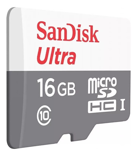 Kit 10 Cartão Memória 16gb Micro Sd Ultra 80mbs C10 Sandisk 