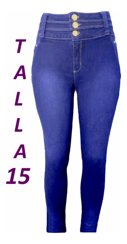 Jeans Tallas Extra Corte Colombiano Pantalon Push Up Bne